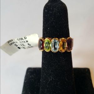 American made women's ring size 6 has 24k gold